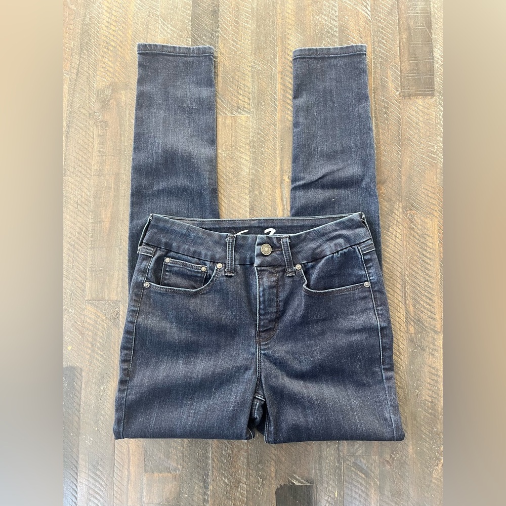 Seven7 Jeans Skinny Cotton Stretch Blue Denim Size 4